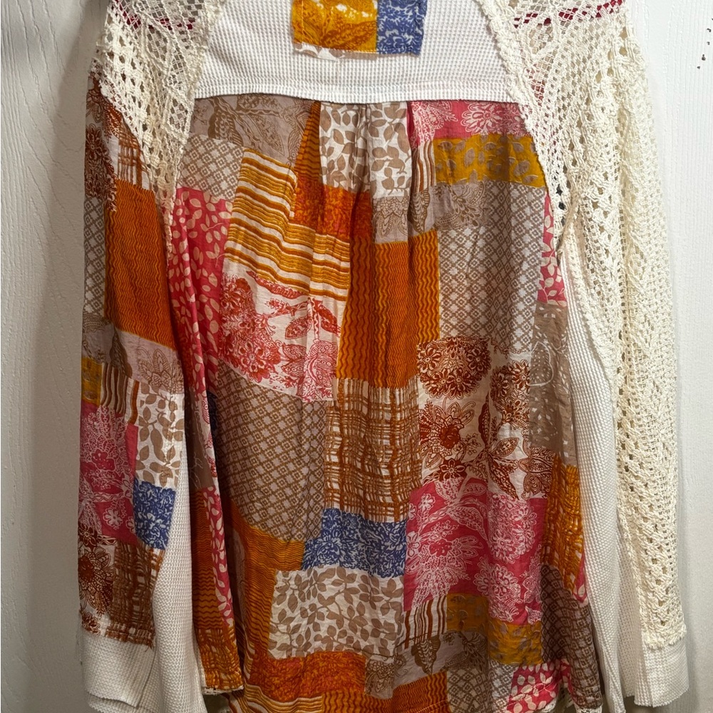 POL Ribbed Knit Schacket Boho - Picture 2 of 5